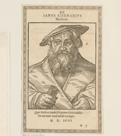 Portret van Janus Cornarius