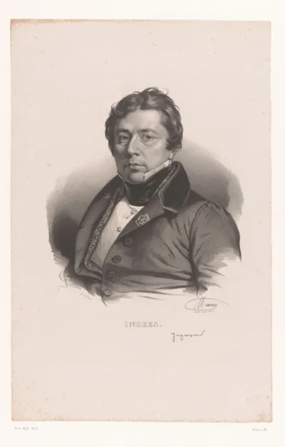Portret van Jean Auguste Dominique Ingres