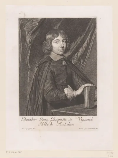 Portret van Jean-Baptiste Amador de Vignerot du Plessis