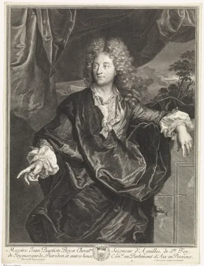 Portret van Jean Baptiste Boyer d'Eguilles