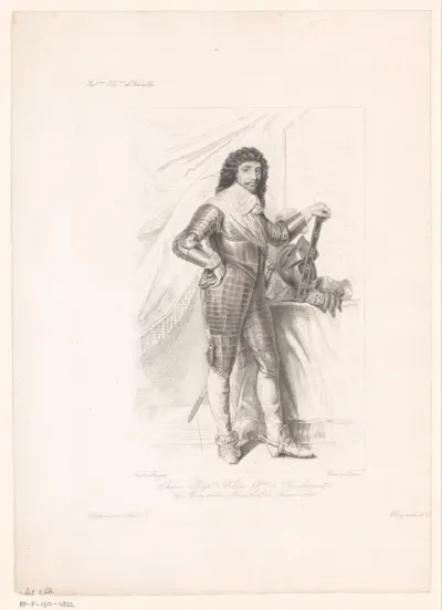 Portret van Jean Baptiste Budes graaf van Guébriant