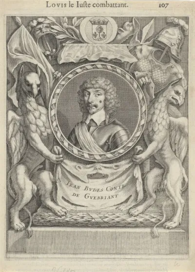 Portret van Jean Baptiste Budes graaf van Guébriant