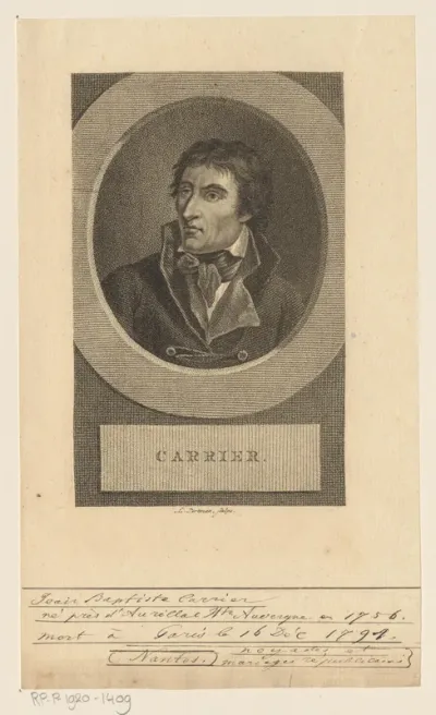 Portret van Jean-Baptiste Carrier