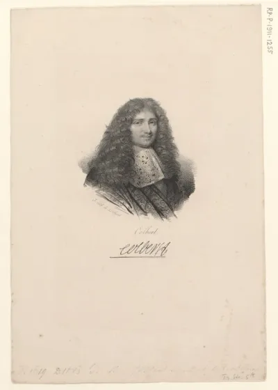 Portret van Jean-Baptiste Colbert
