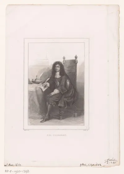 Portret van Jean-Baptiste Colbert