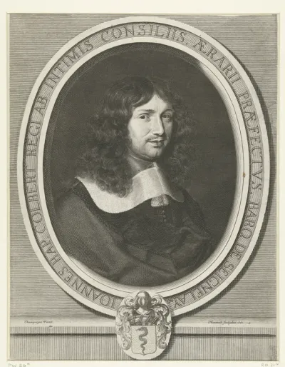 Portret van Jean-Baptiste Colbert
