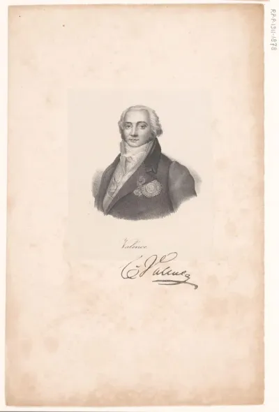 Portret van Jean-Baptiste Cyrus de Timbrune de Thiembronne, graaf van Valence