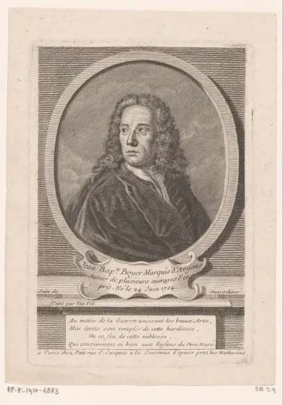 Portret van Jean-Baptiste de Boyer, Marquis d'Argens