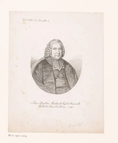 Portret van Jean-Baptiste de Machault d'Arnouville