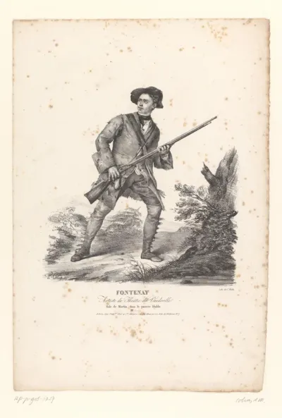 Portret van Jean-Baptiste Fontenay als Martin in Le Pauvre Diable