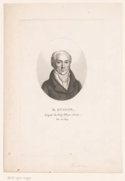 Portret van Jean-Baptiste Guillaume Busson