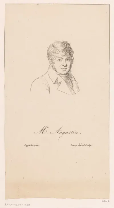 Portret van Jean Baptiste Jacques Augustin