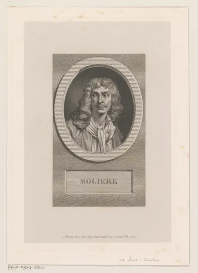 Portret van Jean Baptiste Poquelin Molière