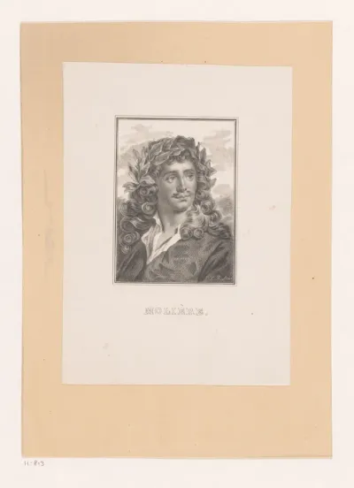 Portret van Jean Baptiste Poquelin Molière