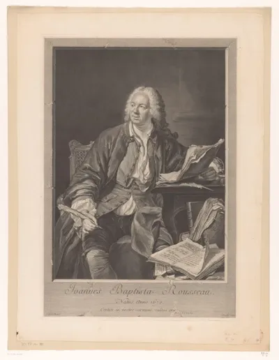 Portret van Jean-Baptiste Rousseau