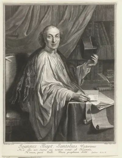 Portret van Jean-Baptiste Santeuil
