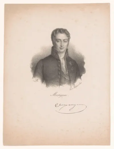 Portret van Jean-Baptiste Sylvère Gaye de Martignac