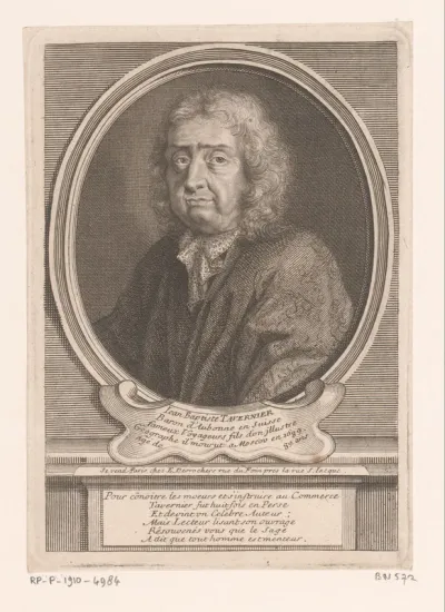 Portret van Jean-Baptiste Tavernier