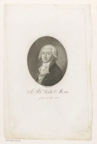 Portret van Jean Baptiste van Mons
