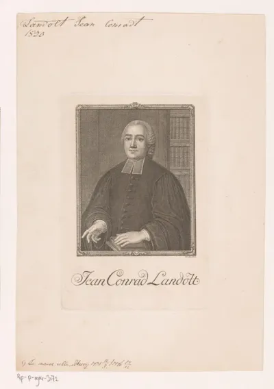 Portret van Jean Conrad Landolt
