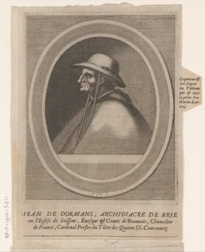 Portret van Jean de Dormans