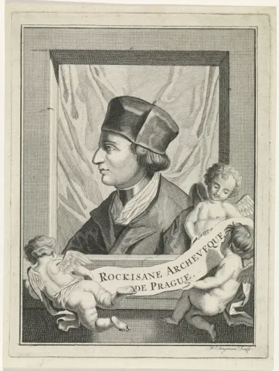 Portret van Jean de Rockisanne, aartshertog van Praag