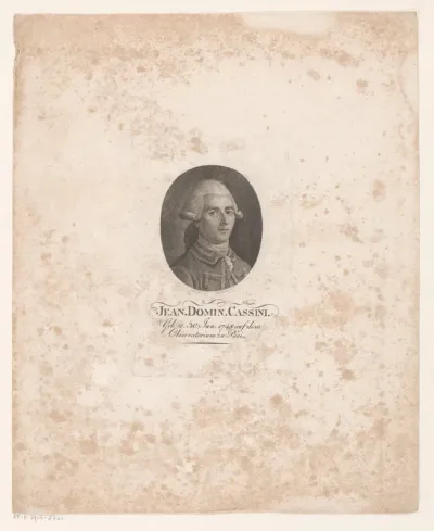 Portret van Jean-Dominque, comte de Cassini