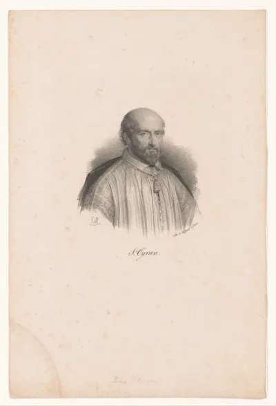 Portret van Jean Duvergier de Hauranne, abt van Saint-Cyran