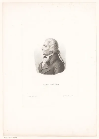 Portret van Jean François Coste