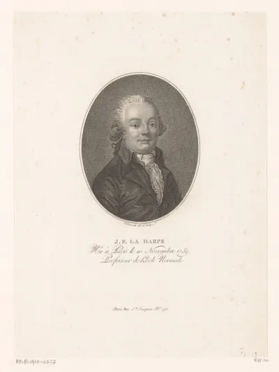 Portret van Jean-François de La Harpe