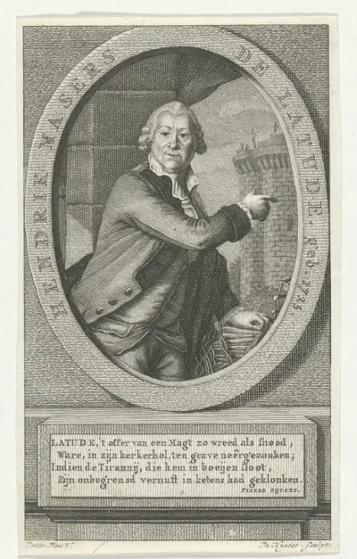Portret van Jean Henri Latude