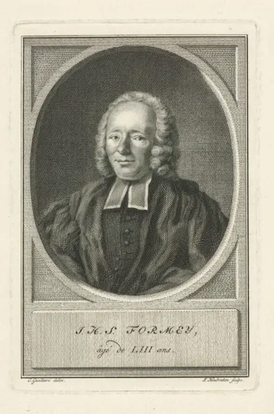 Portret van Jean-Henri-Samuel Formey