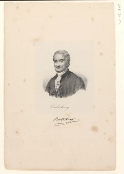 Portret van Jean-Jacques Barthélemy
