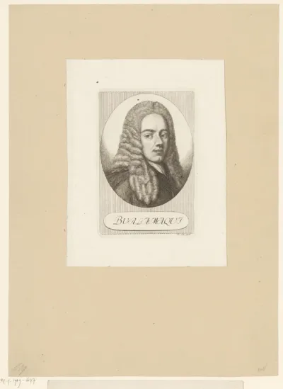 Portret van Jean-Jacques Burlamaqui