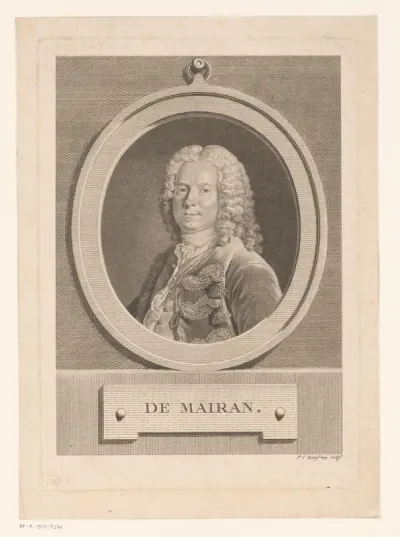 Portret van Jean Jacques de Mairan