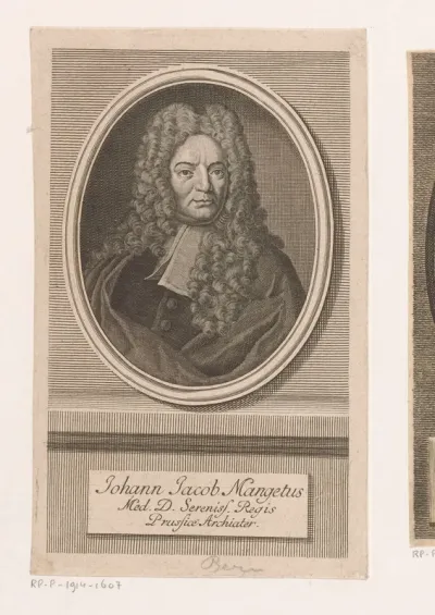 Portret van Jean-Jacques Manget