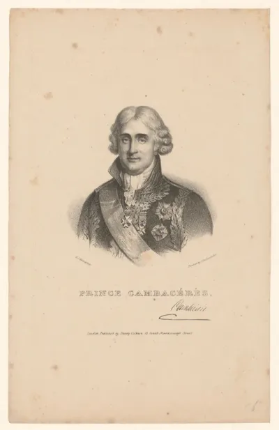 Portret van Jean-Jacques Régis de Cambacérès
