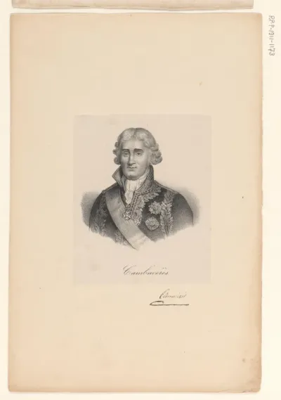 Portret van Jean-Jacques-Régis de Cambacérès
