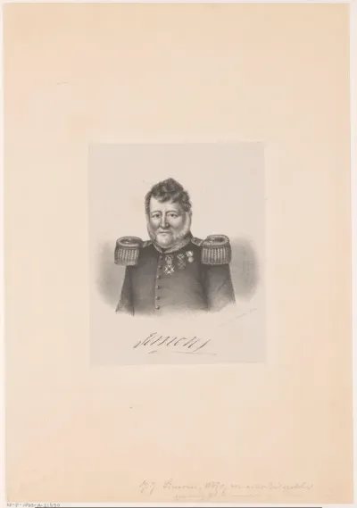 Portret van Jean Jacques Simons, commandant der stellingen in Bergen op Zoom