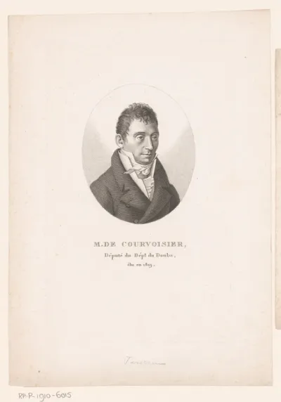 Portret van Jean Joseph Antoine de Courvoisier