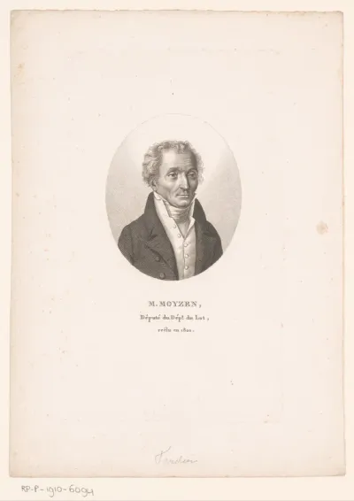 Portret van Jean Joseph Moyzen