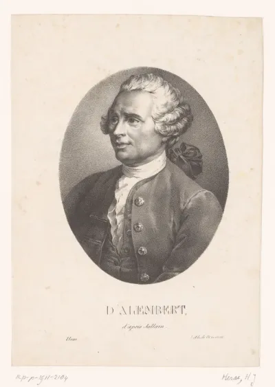Portret van Jean Le Rond d'Alembert