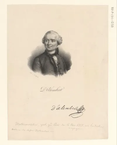 Portret van Jean le Rond d'Alembert