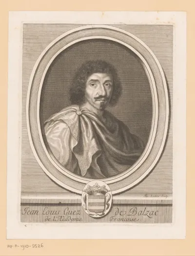 Portret van Jean-Louis Guez de Balzac