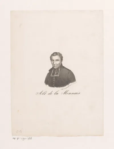 Portret van Jean-Marie de Lamennais