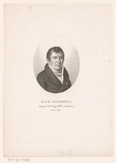 Portret van Jean-Marie Emmanuel Legraverend