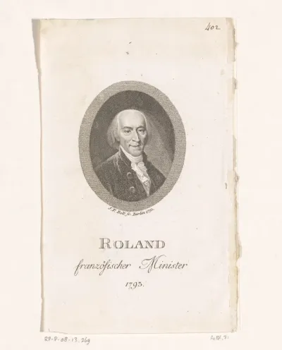 Portret van Jean-Marie Roland de La Platière