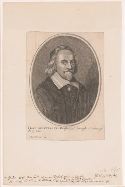 Portret van Jean Mestrezat op 57-jarige leeftijd