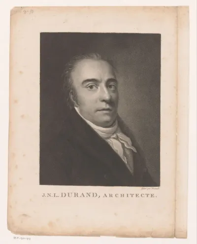 Portret van Jean-Nicolas-Louis Durand