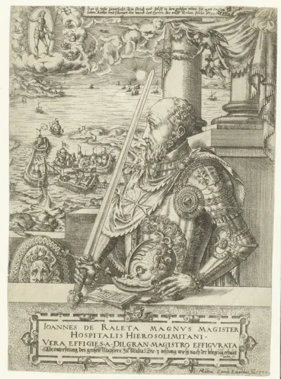 Portret van Jean Parisot de La Valette, Grootmeester van de Maltheser ridders